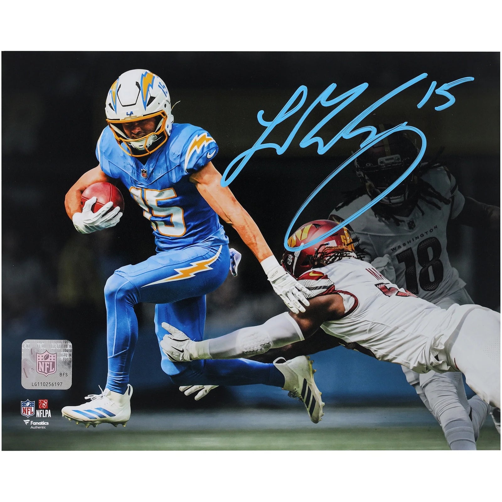 Ladd McConkey Signed 8 x 10 Photograph | Los Angeles Chargers