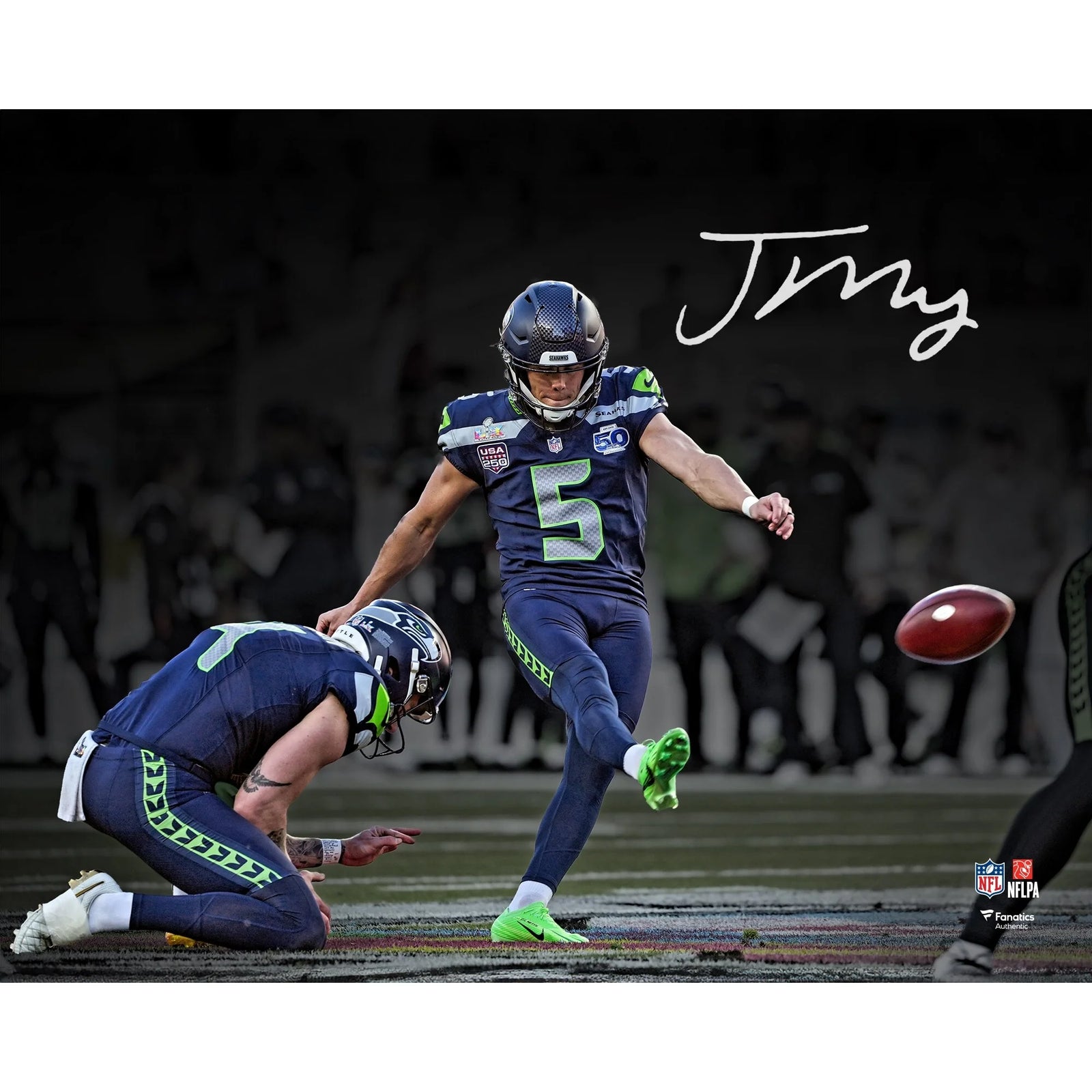 Jason Myers Signed 8 x 10 Photo | Super Bowl LX Seahawks