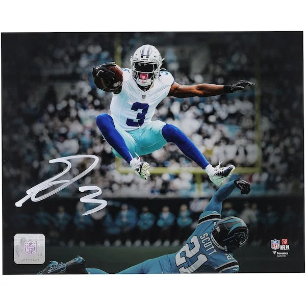 George Pickens Signed 8 x 10 Photo | Dallas Cowboys Leap Over Defender
