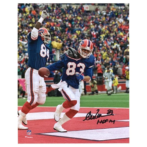 Andre Reed Signed 8 x 10 Playoff Touchdown Photo | HOF 2014 Inscription