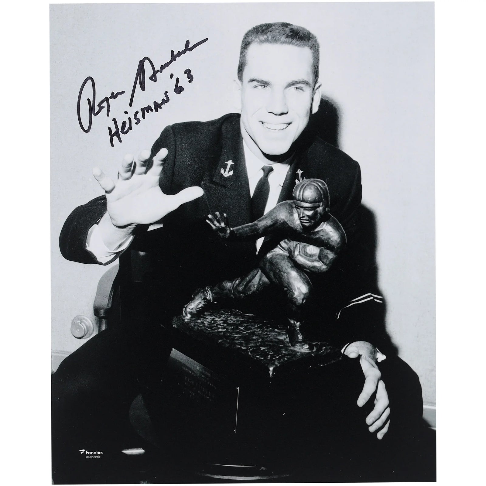 Roger Staubach Signed 8 x 10 Photograph | Heisman '63 Inscription