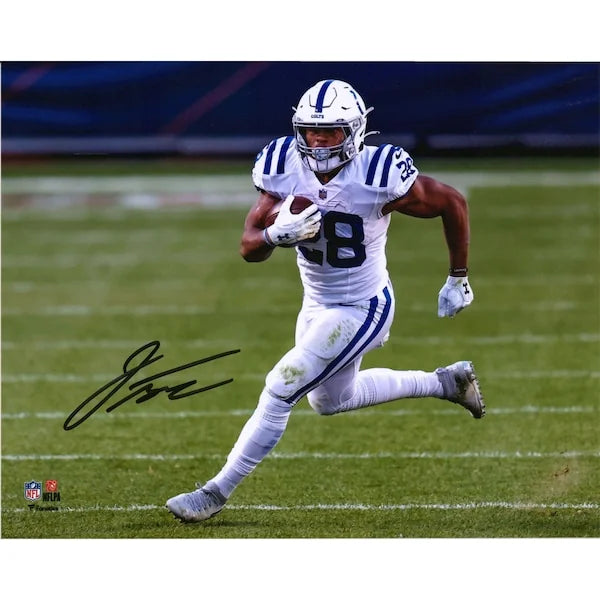 Jonathan Taylor Signed Colts 8 x 10 Photograph | White Jersey