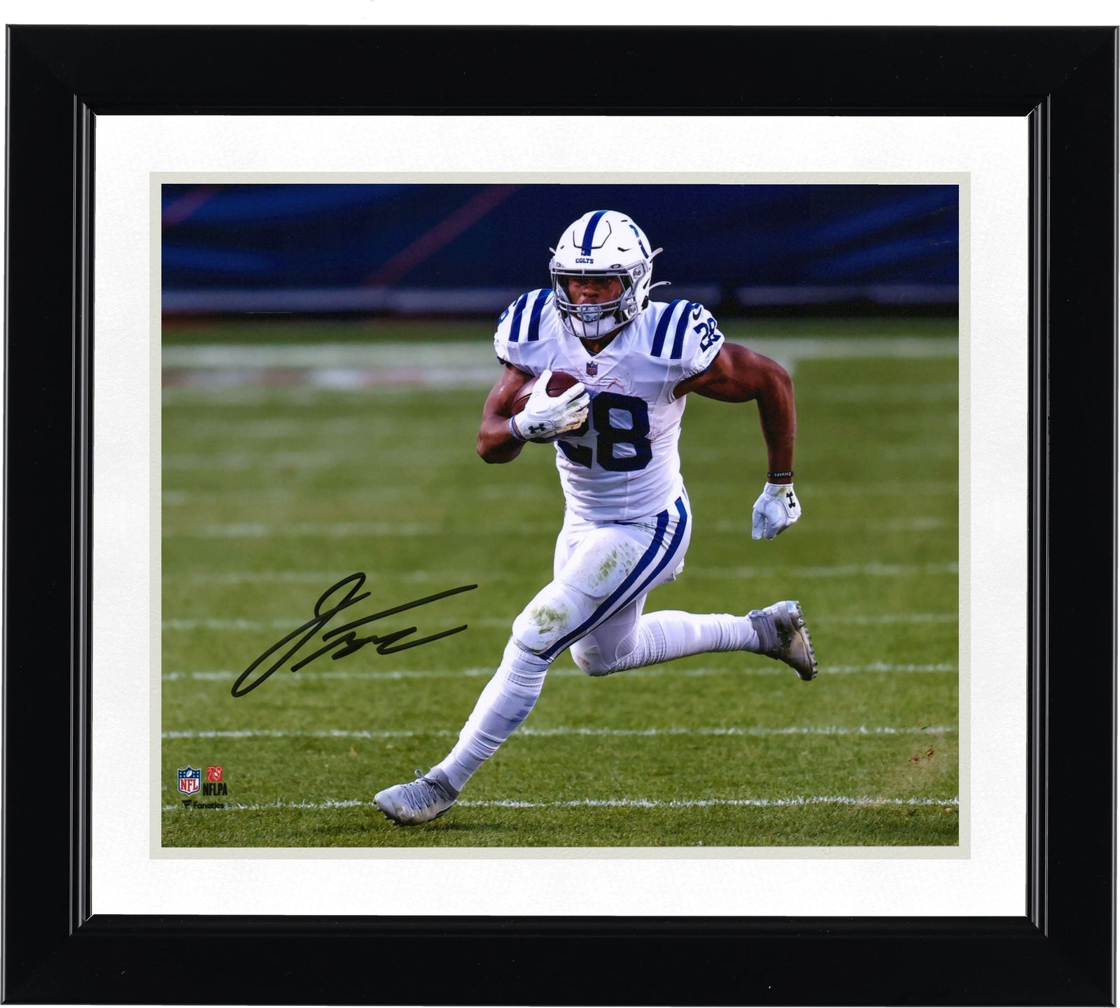 Jonathan Taylor Signed Colts 8 x 10 Photograph | White Jersey