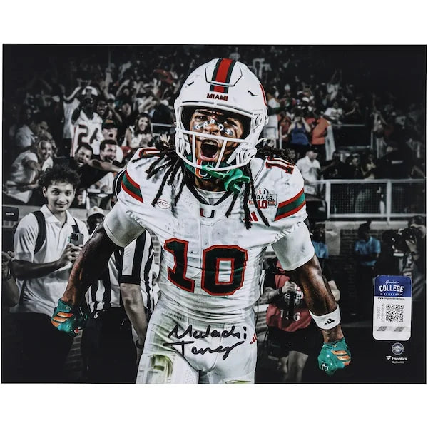 Malachi Toney Signed 8 x 10 Photo | Miami Hurricanes