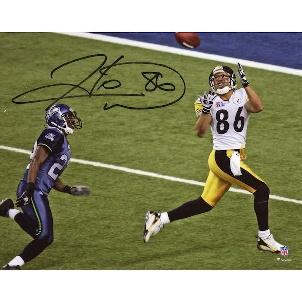 Hines Ward Signed 8 x 10 Photograph | Super Bowl XL Catch