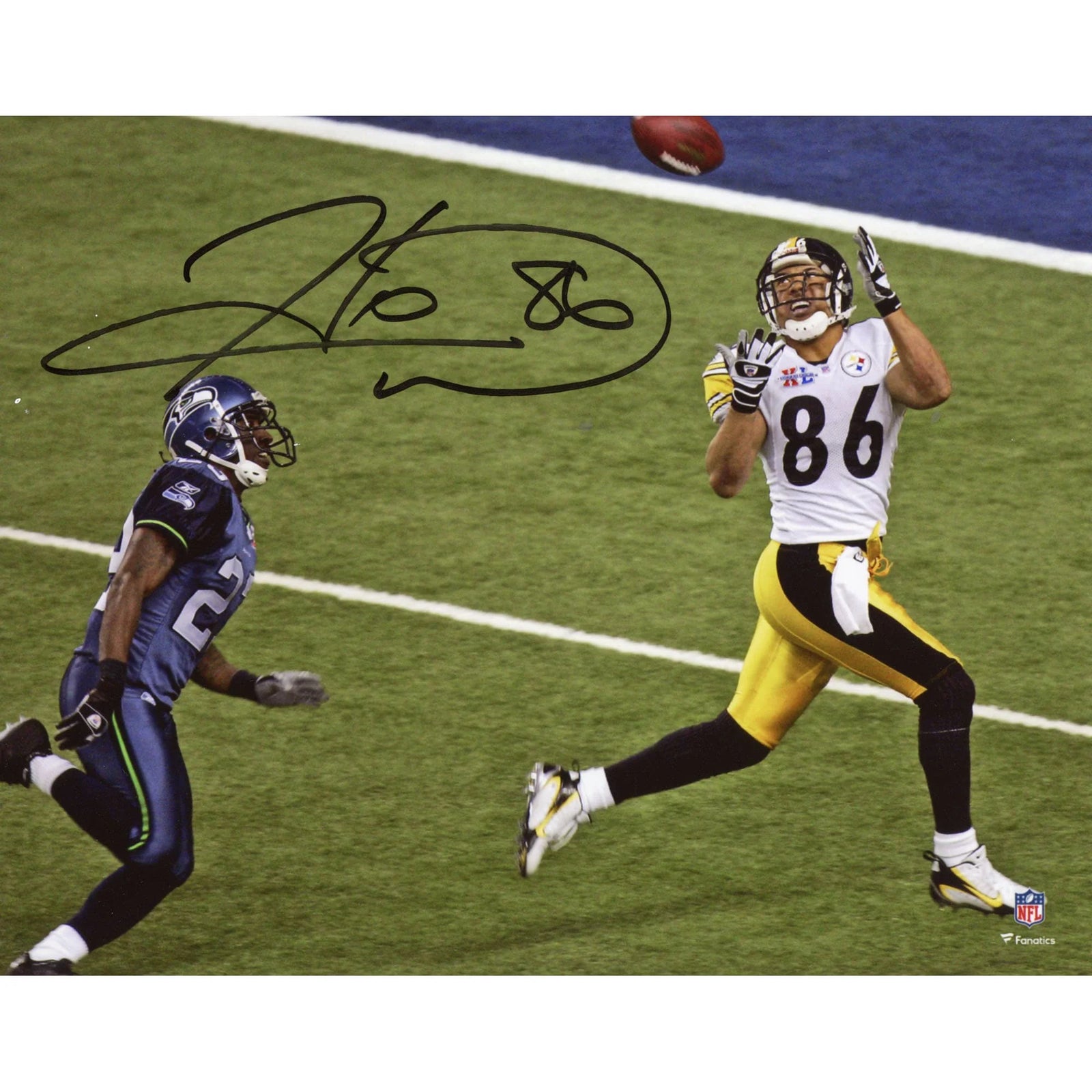 Hines Ward Signed 8 x 10 Photograph | Super Bowl XL Catch