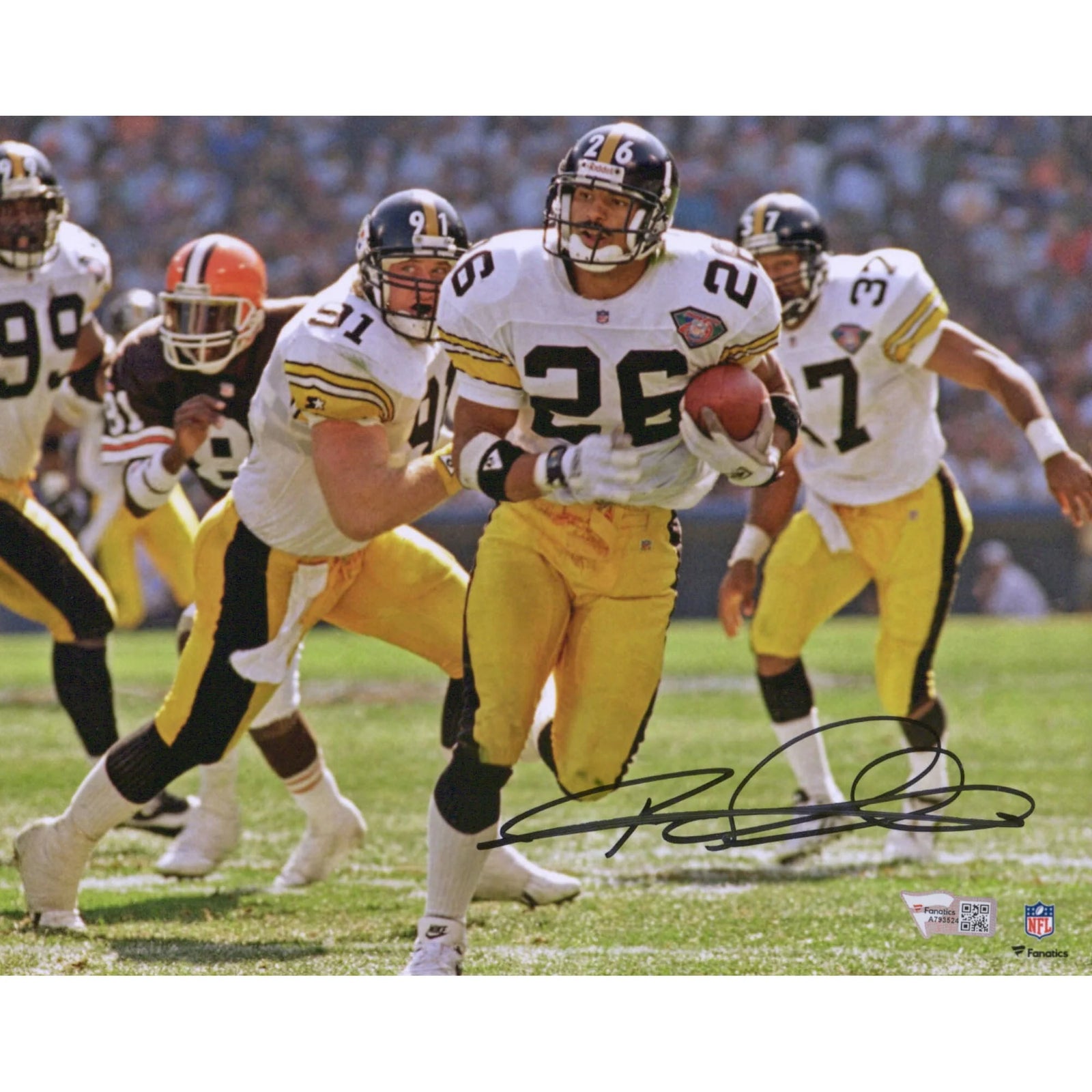 Rod Woodson Signed 8 x 10 Photograph Pittsburgh Steelers