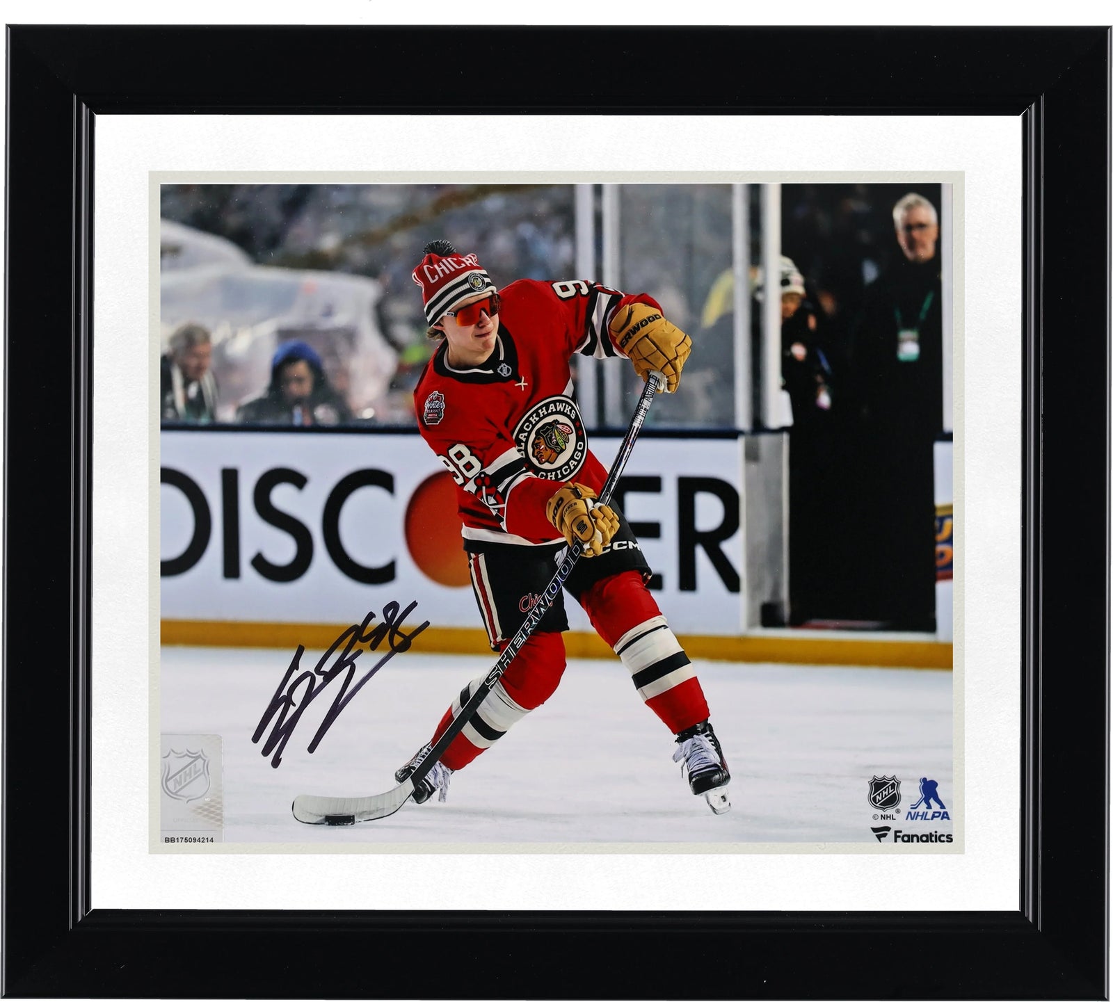 Connor Bedard Signed 8 x 10 Photograph | 2025 Winter Classic