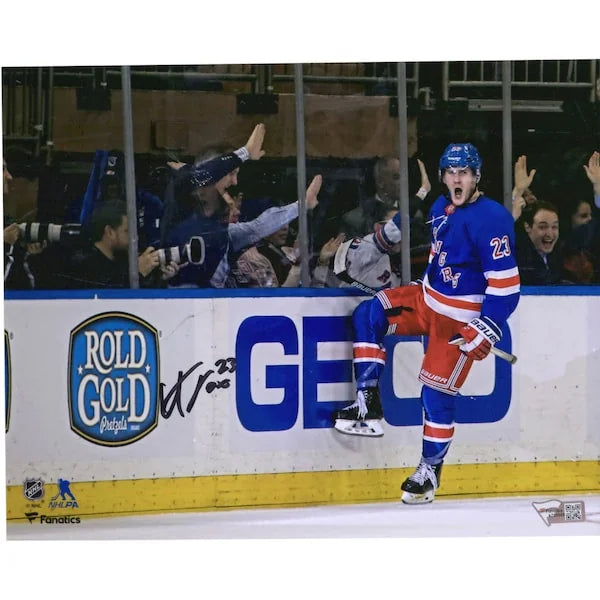Adam Fox Signed 8 x 10 Photo | New York Rangers Goal Celebration
