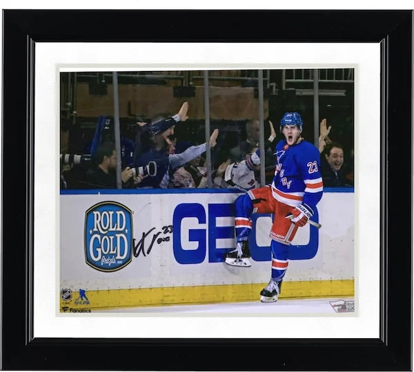 Adam Fox Signed 8 x 10 Photo | New York Rangers Goal Celebration