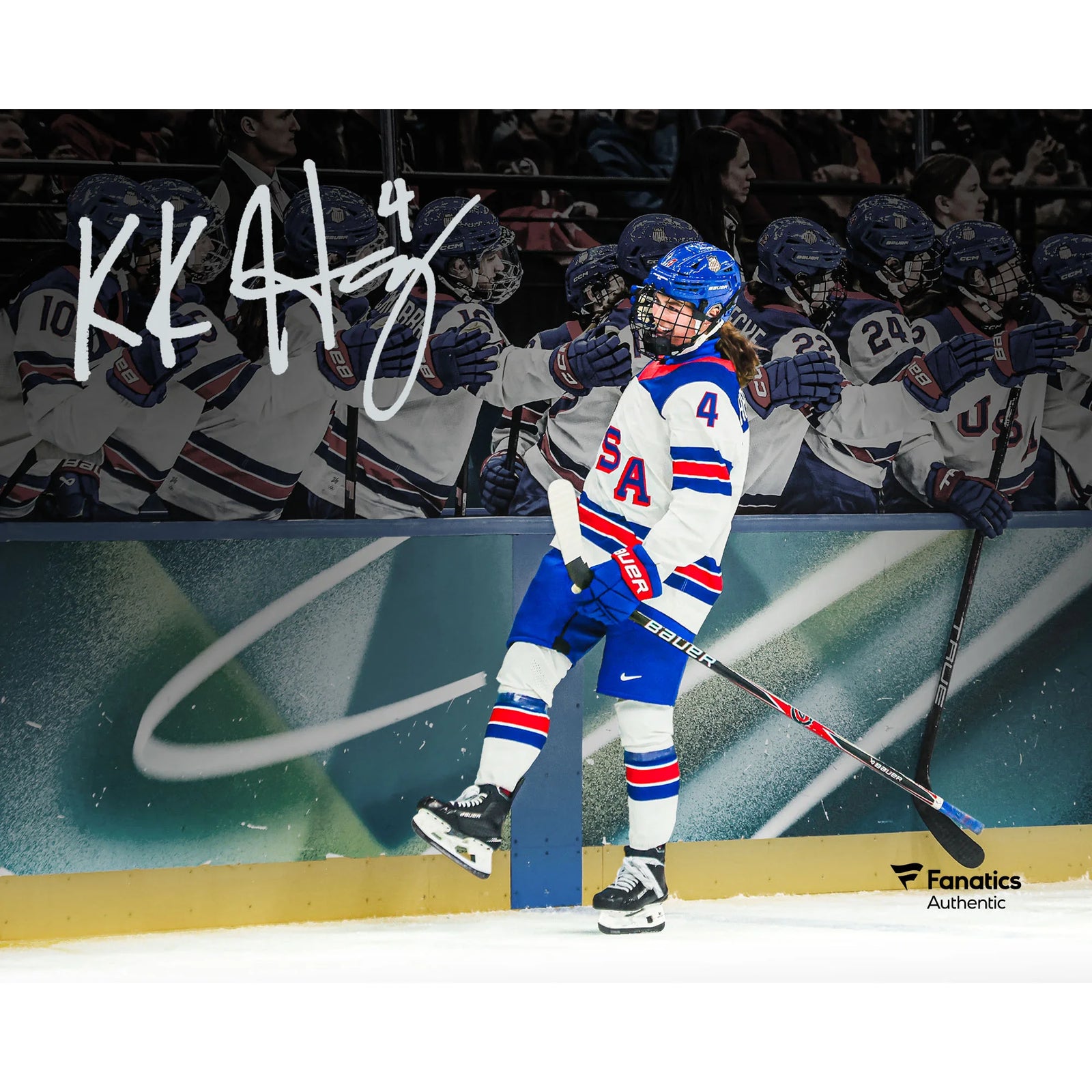 Caroline Harvey Signed Team USA 8 x 10 Photo | 2026 Olympics