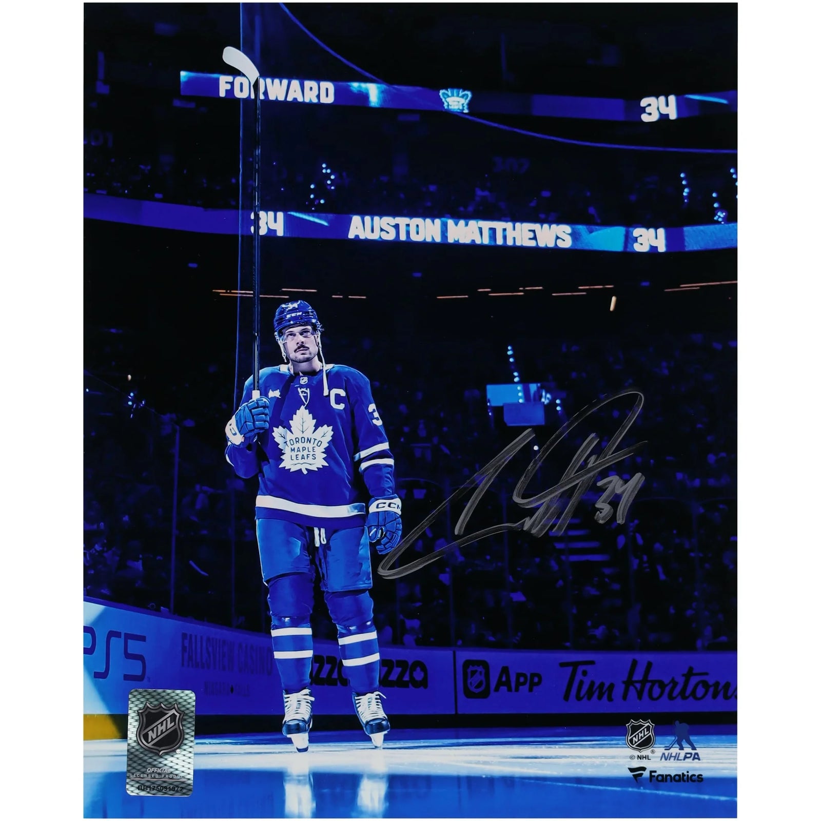Auston Matthews Signed 8 x 10 Photograph | Toronto Maple Leafs