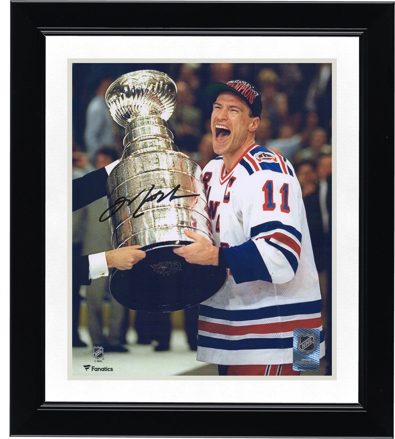 Mark Messier Signed 8 x 10 Photograph | New York Rangers Stanley Cup
