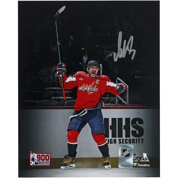 Alex Ovechkin Signed 8 x 10 Photo | 900th Goal Celebration