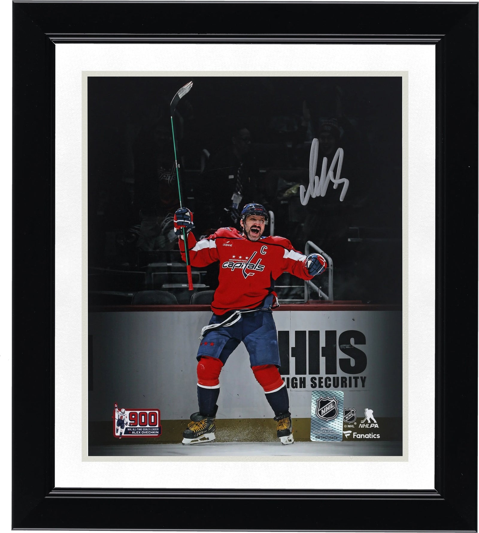Alex Ovechkin Signed 8 x 10 Photo | 900th Goal Celebration