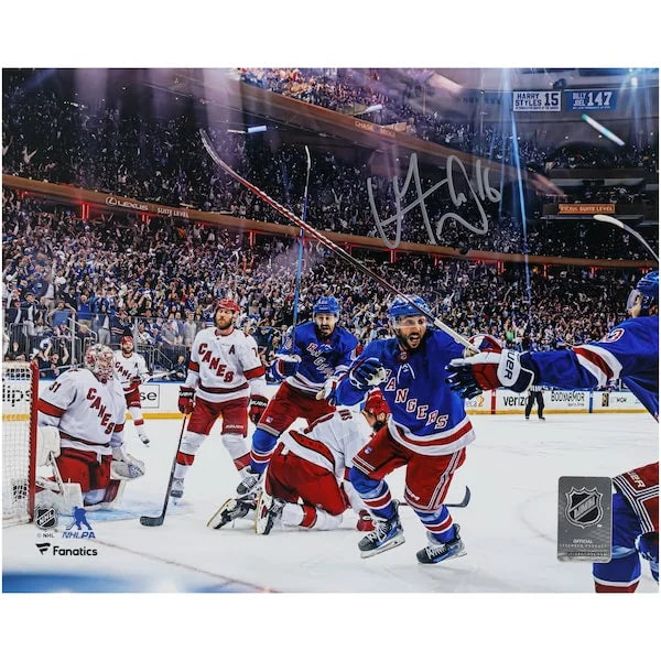 Vincent Trocheck Signed 8 x 10 Photograph | 2024 Stanley Cup Playoffs OT Goal
