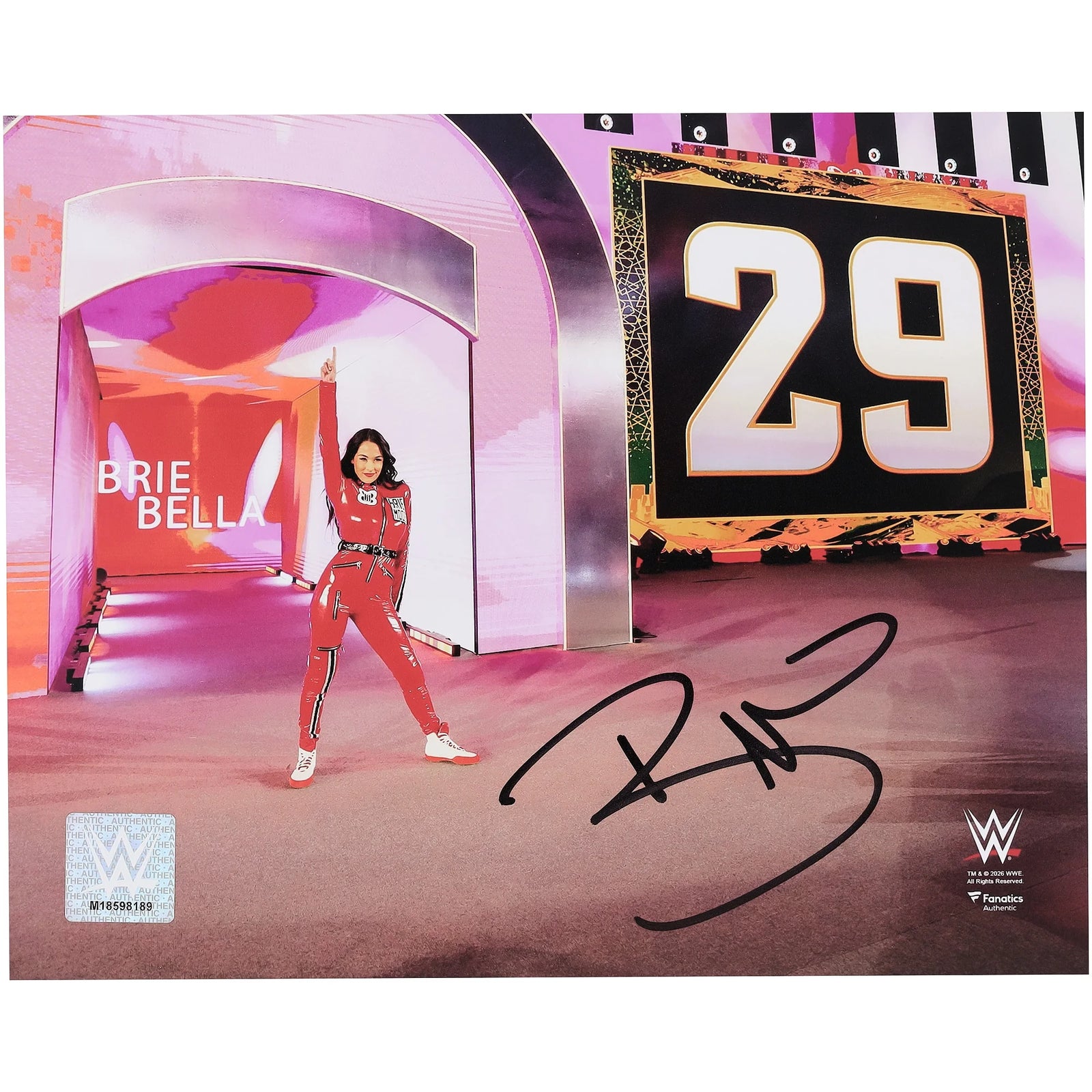 Brie Bella Signed 8 x 10 Photograph | 2026 Royal Rumble Return