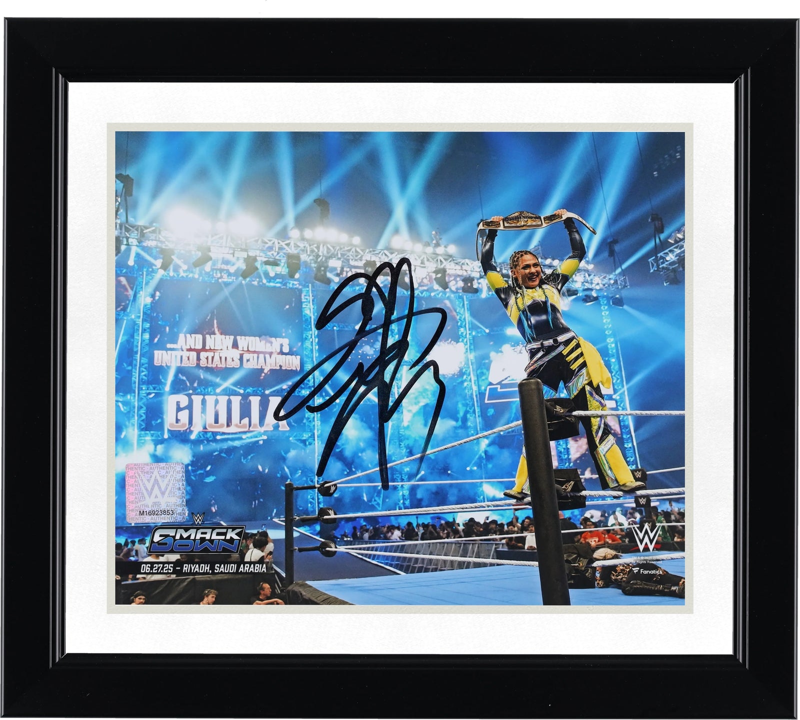 Giulia Signed WWE 8 x 10 Photograph | Raising Title