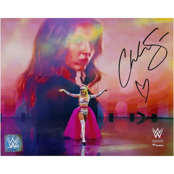 Chelsea Green Autographed WWE x Fanatics Authentic 8" x 10" Entrance Arms Out Photograph