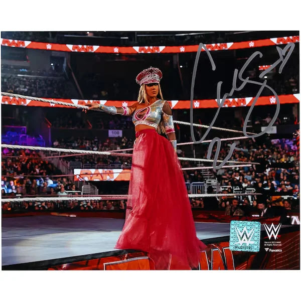 Chelsea Green WWE Autographed Fanatics Authentic 8" x 10" Standing On Apron Photograph