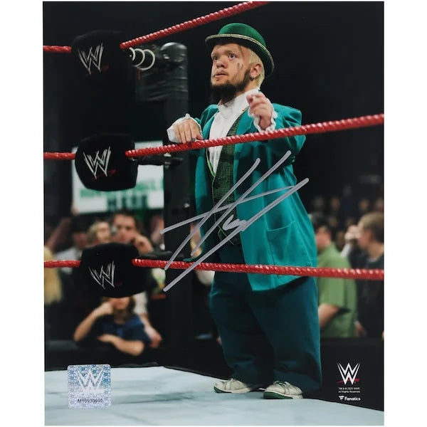 Hornswoggle Signed WWE 8 x 10 Photo | On The Apron