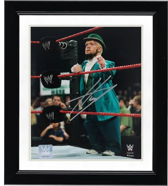 Hornswoggle Signed WWE 8 x 10 Photo | On The Apron