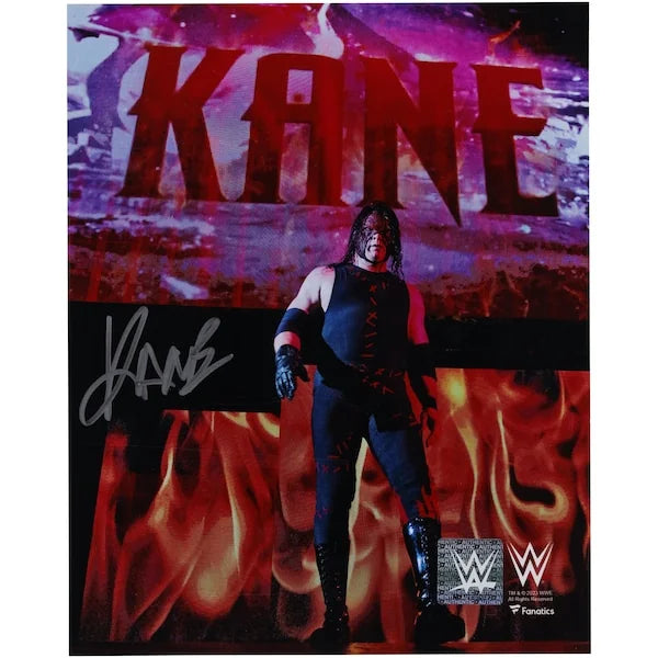 Kane Signed 8 x 10 Entrance Photograph | WWE Authentic