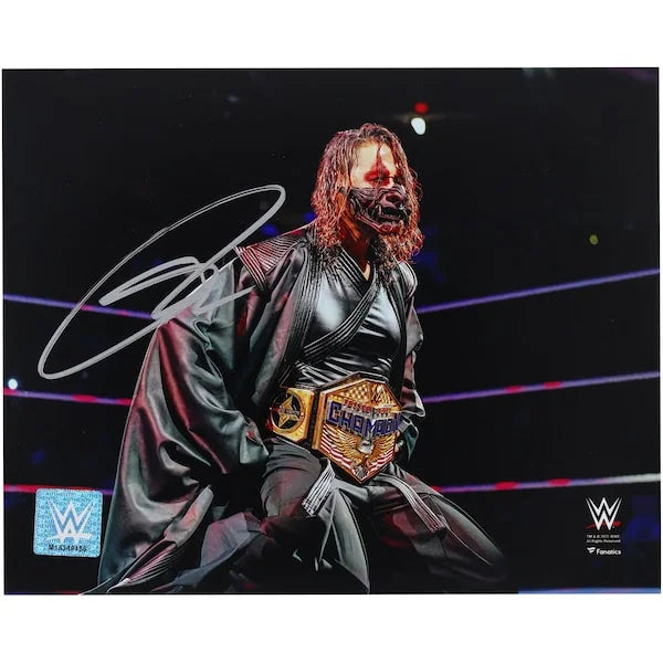Shinsuke Nakamura Signed 8 x 10 In-Ring Samurai Entrance Photo | Authenticated