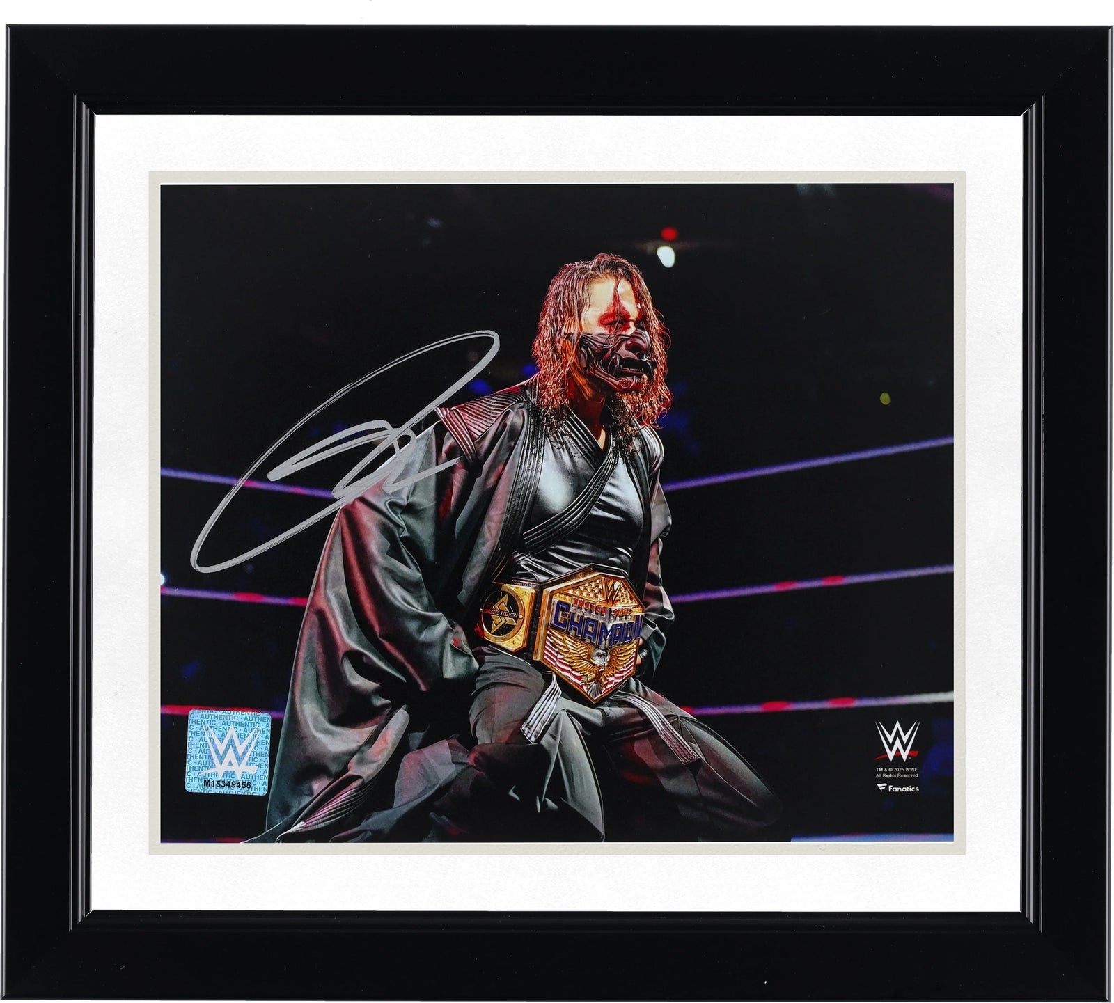 Shinsuke Nakamura Signed 8 x 10 In-Ring Samurai Entrance Photo | Authenticated