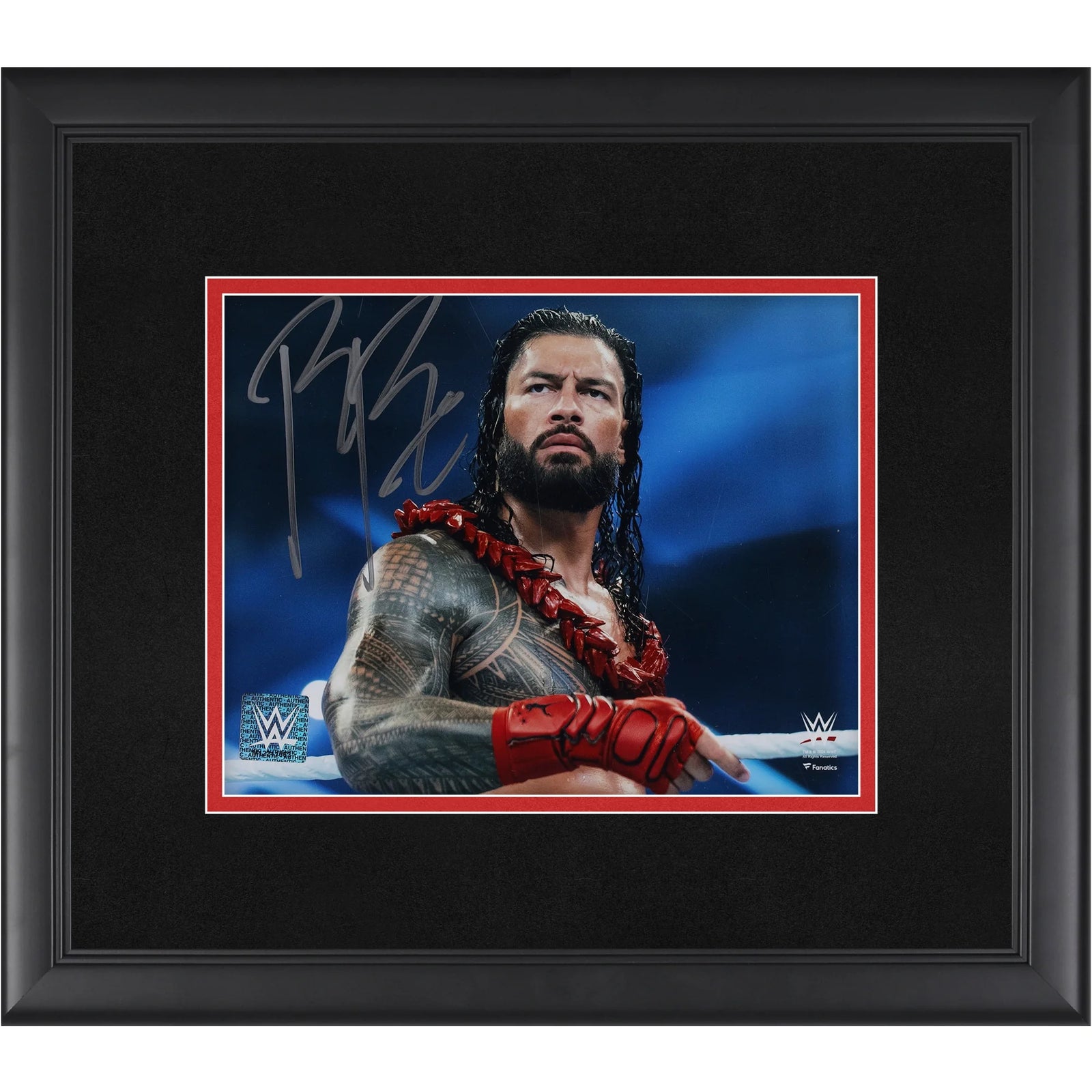 Roman Reigns Signed 8 x 10 Photograph | Framed