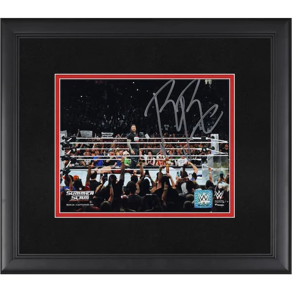 Roman Reigns Signed 8 x 10 Photograph | 2024 SummerSlam Return Framed