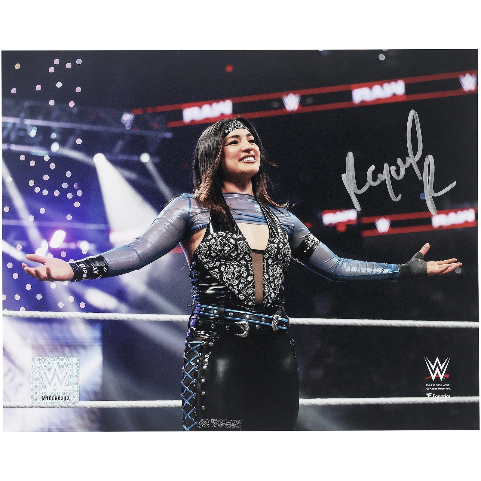 Raquel Rodriguez Signed 8 x 10 In-Ring Photo | WWE