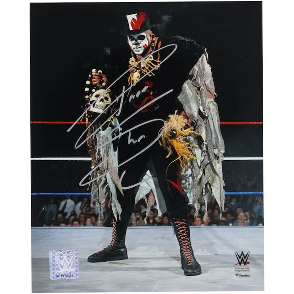 Papa Shango Signed 8 x 10 In-Ring Pose Photograph | Authenticated