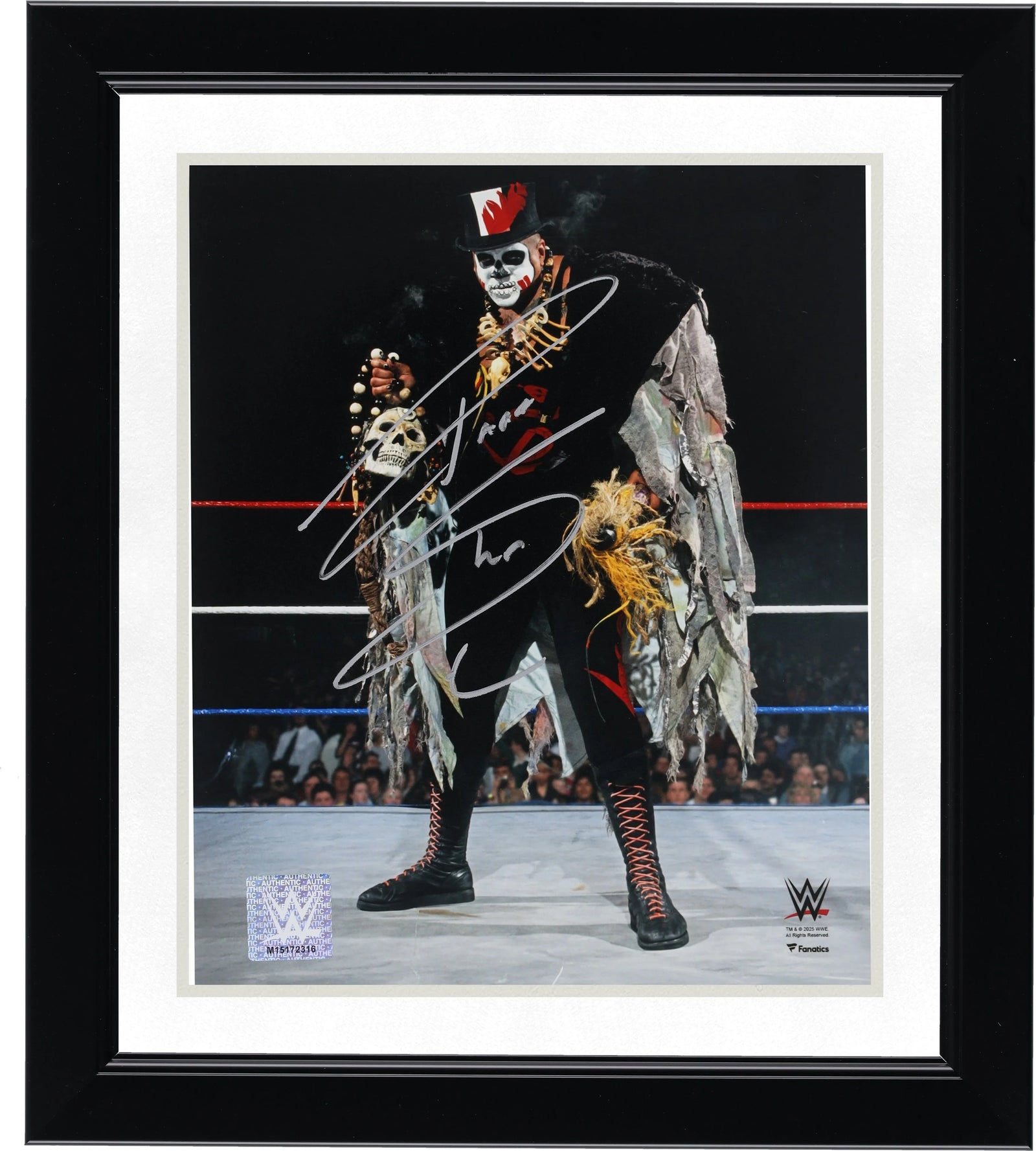 Papa Shango Signed 8 x 10 In-Ring Pose Photograph | Authenticated
