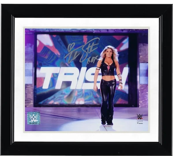 Trish Stratus Signed 8 x 10 Entrance Photograph | WWE Hall of Famer