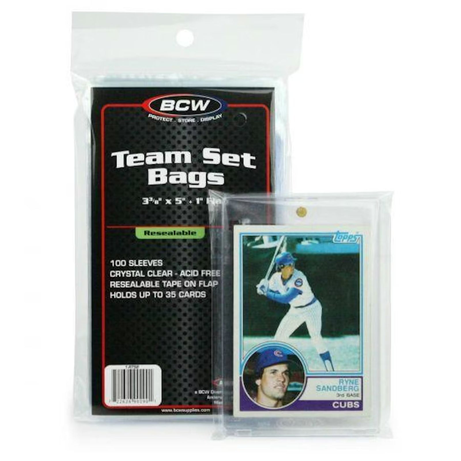 BCW Resealable Team Bags - 100ct pack
