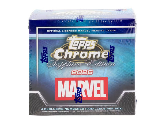2026 Topps Chrome Marvel Comics Sapphire Trading Cards LV