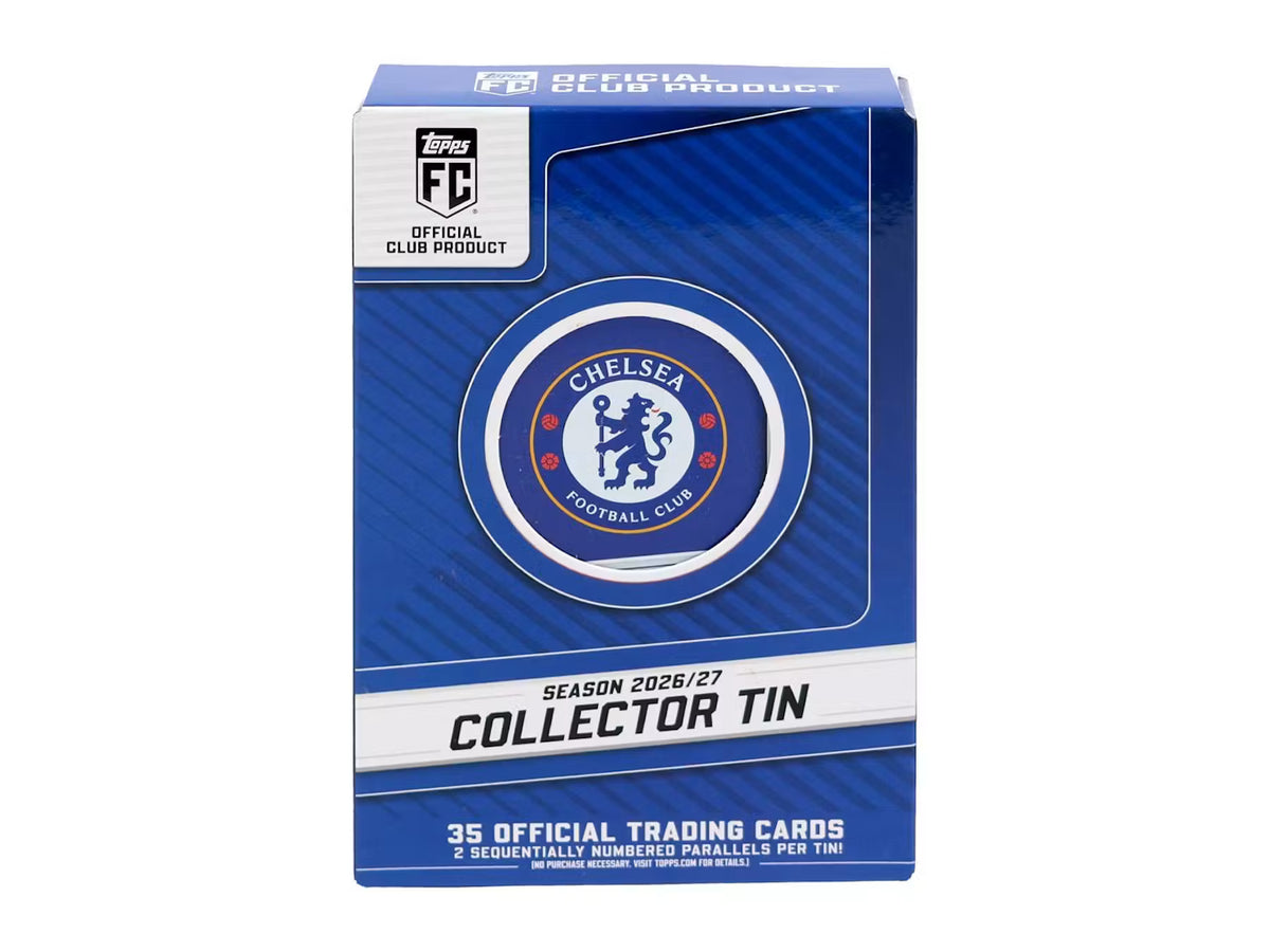 2026-27 Topps Chelsea FC Soccer Collector Tin Trading Cards LV