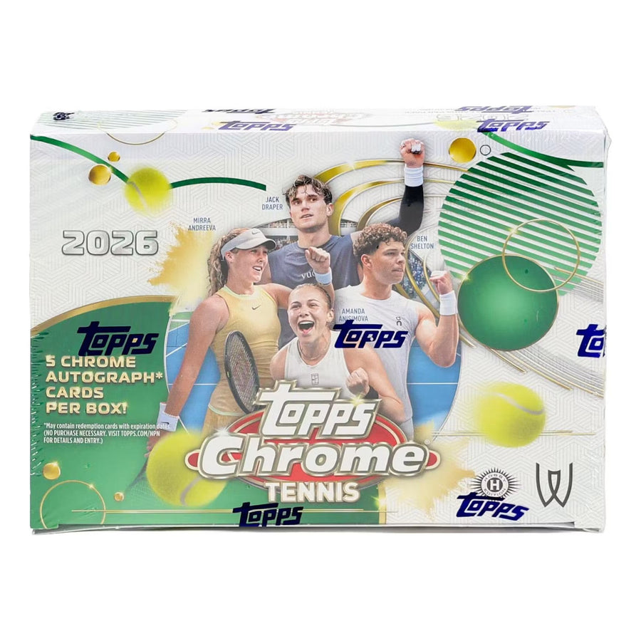 2026 Topps Chrome Tennis Delight Trading Cards LV