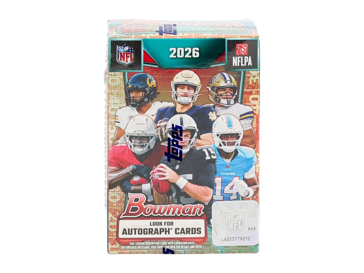 2026 Topps Bowman Football Blaster Trading Cards LV