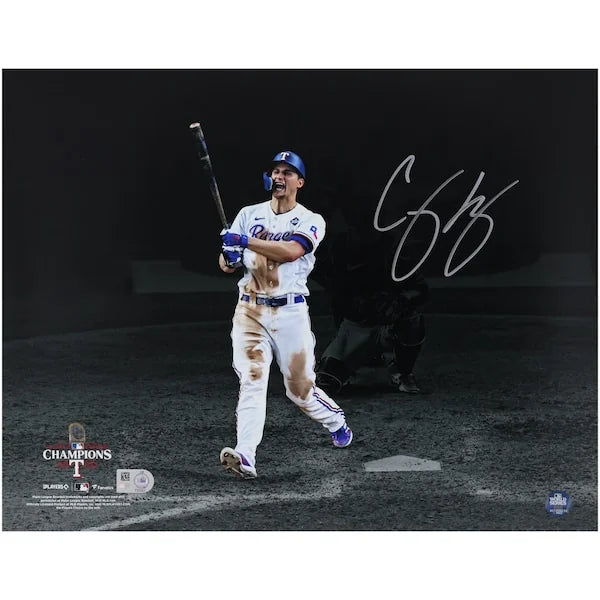 Corey Seager Signed 11 x 14 Photograph | 2023 World Series Champions