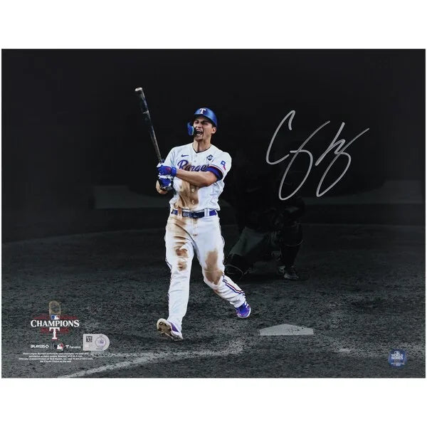 Corey Seager Signed 11 x 14 Photograph | 2023 World Series Champions