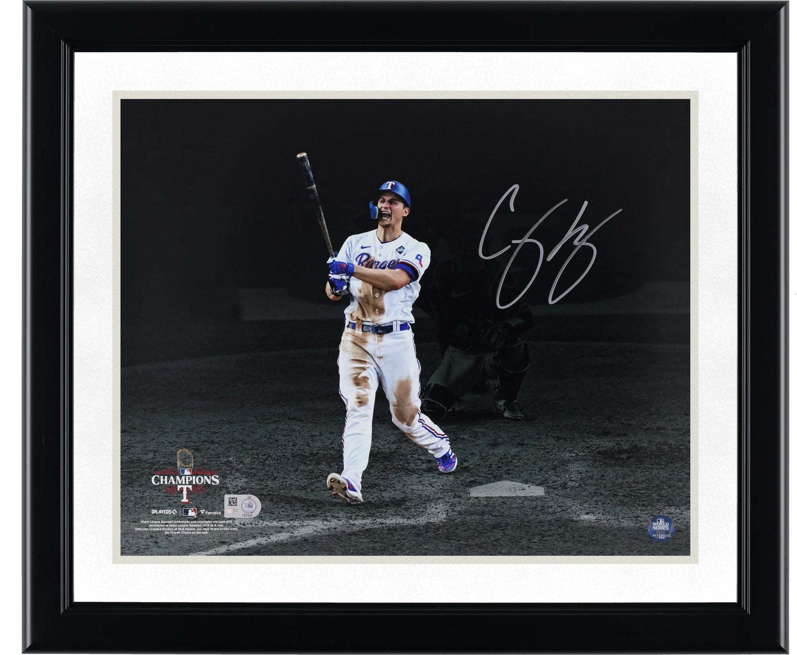 Corey Seager Signed 11 x 14 Photograph | 2023 World Series Champions