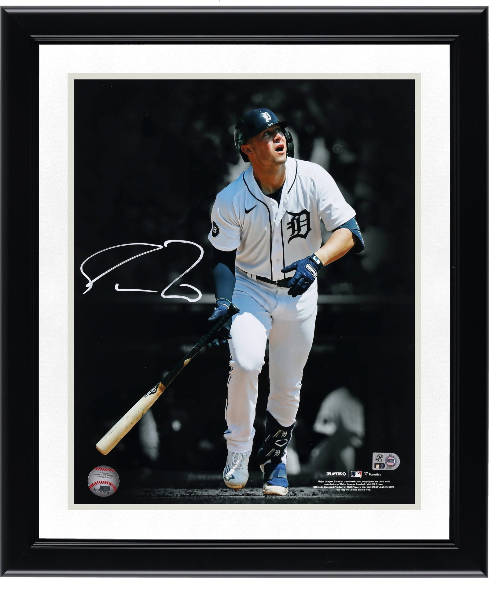 Spencer Torkelson Signed 11 x 14 Bat Drop Photo | Detroit Tigers