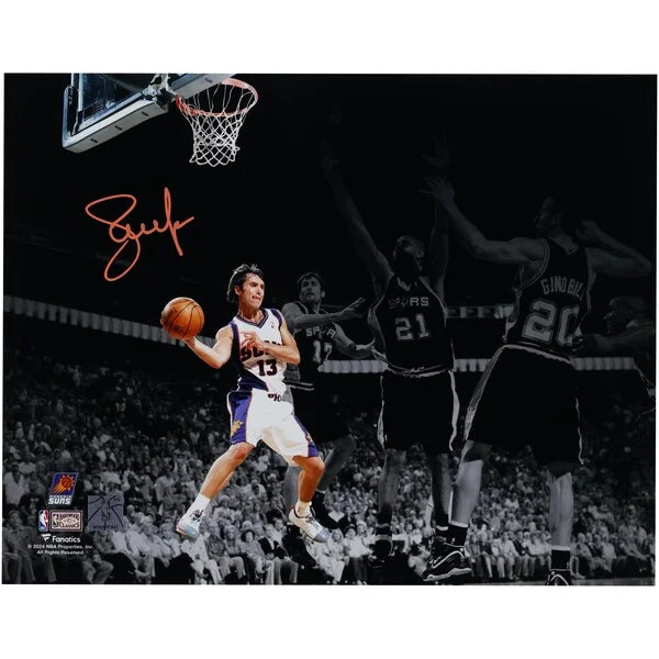 Steve Nash Signed 11 x 14 Photo | Phoenix Suns vs Spurs