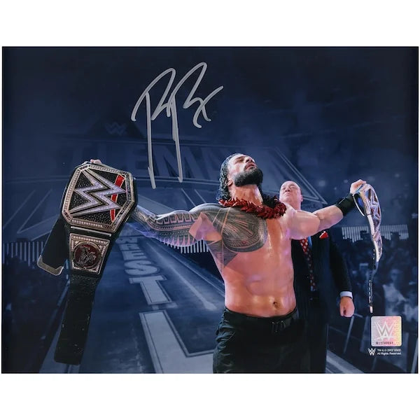 Roman Reigns Signed 11 x 14 WrestleMania 38 Photograph | Authenticated