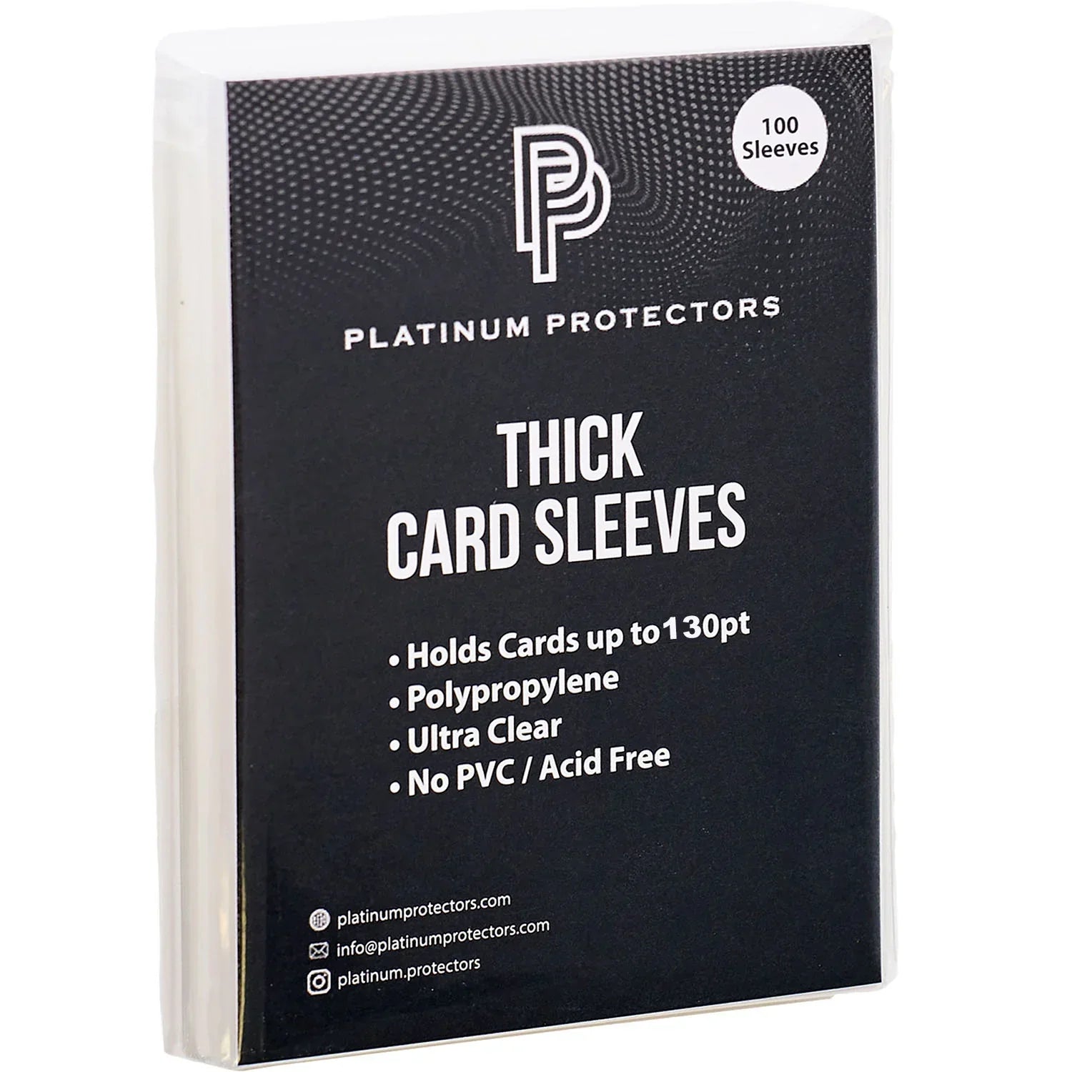 130pt Thick Penny Sleeves - For Jersey & Patch Cards (100-Pack)