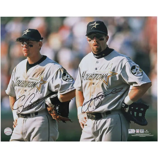 Craig Biggio & Jeff Bagwell Houston Astros Autographed Fanatics Authentic 16" x 20" On Field Photograph