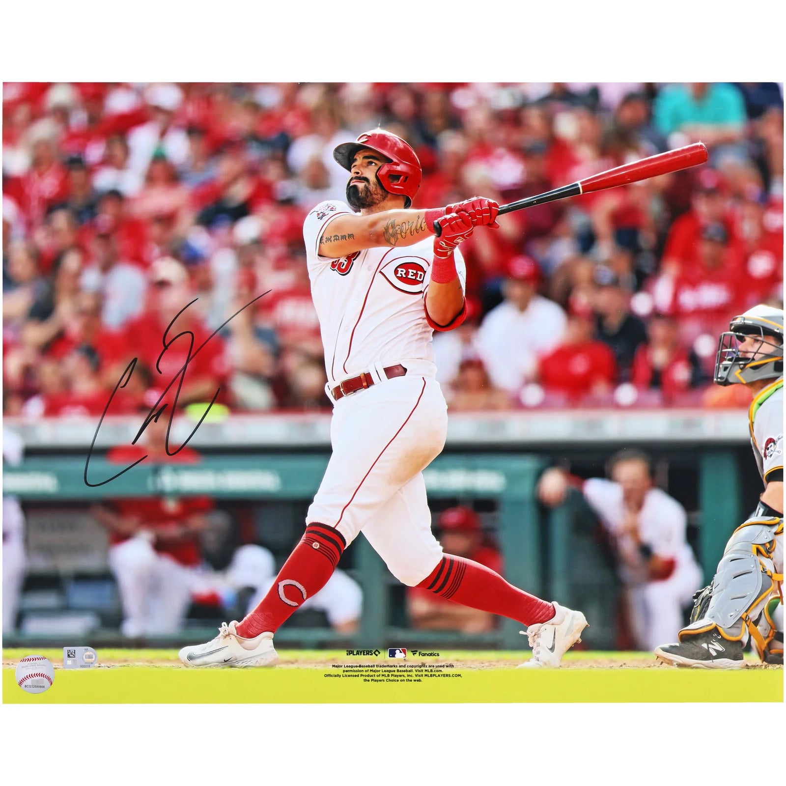 Christian Encarnacion-Strand Cincinnati Reds Autographed Fanatics Authentic 16" x 20" Hitting Photograph