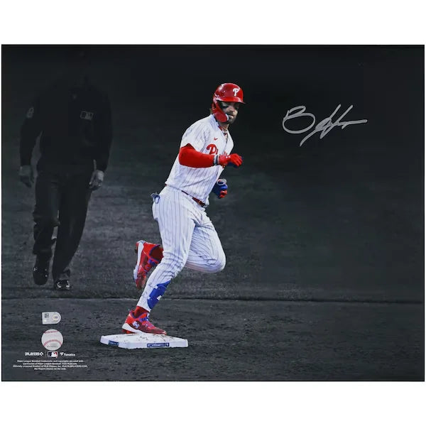 Bryce Harper Philadelphia Phillies Autographed Fanatics Authentic 16" x 20" Look Back Photograph